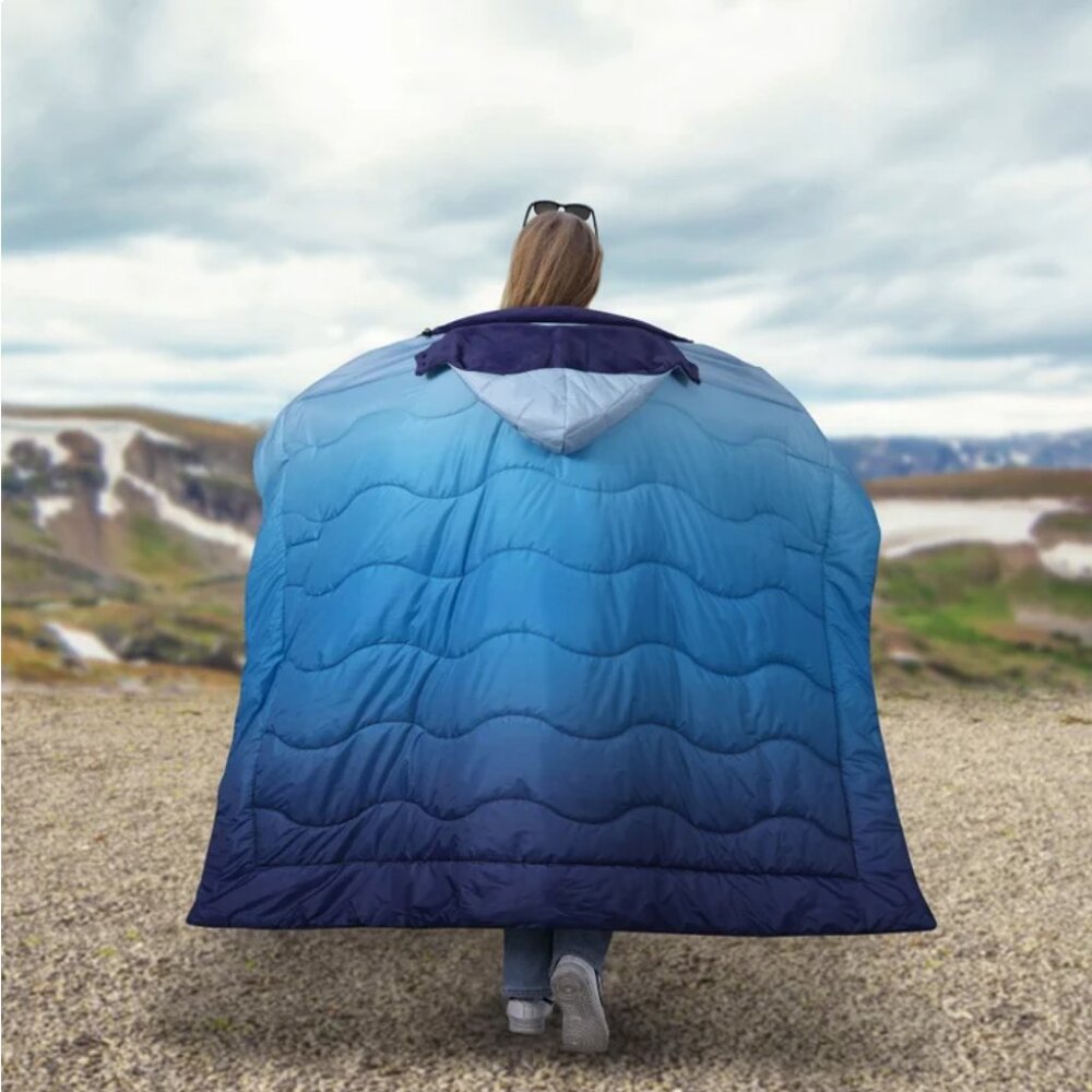Below Zero Hands Free Weatherproof Outdoor Wearable Blanket